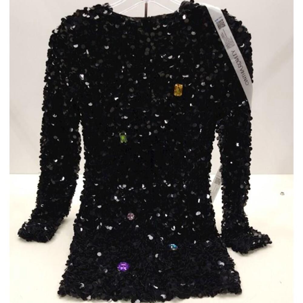 Cynthia Rowley Serena Black Sequin Dress - Picture 12 of 15